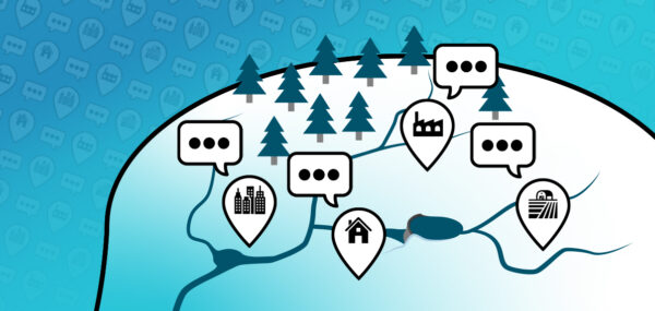 Cathment graphic showing different stakeholders
